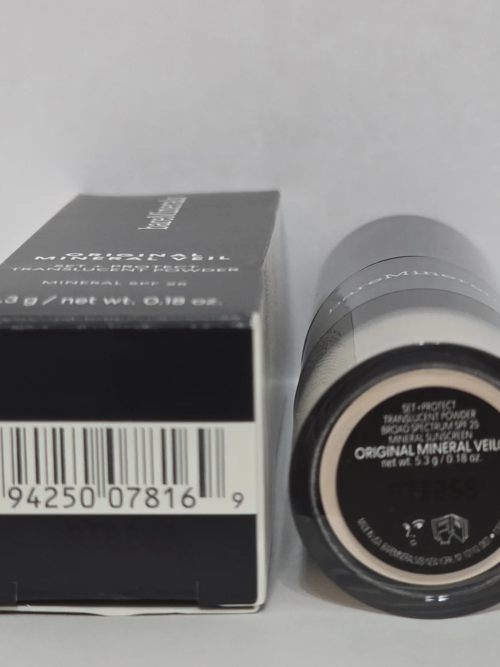 bareMinerals Original Mineral Veil SPF 25 Translucent Powder Brush New